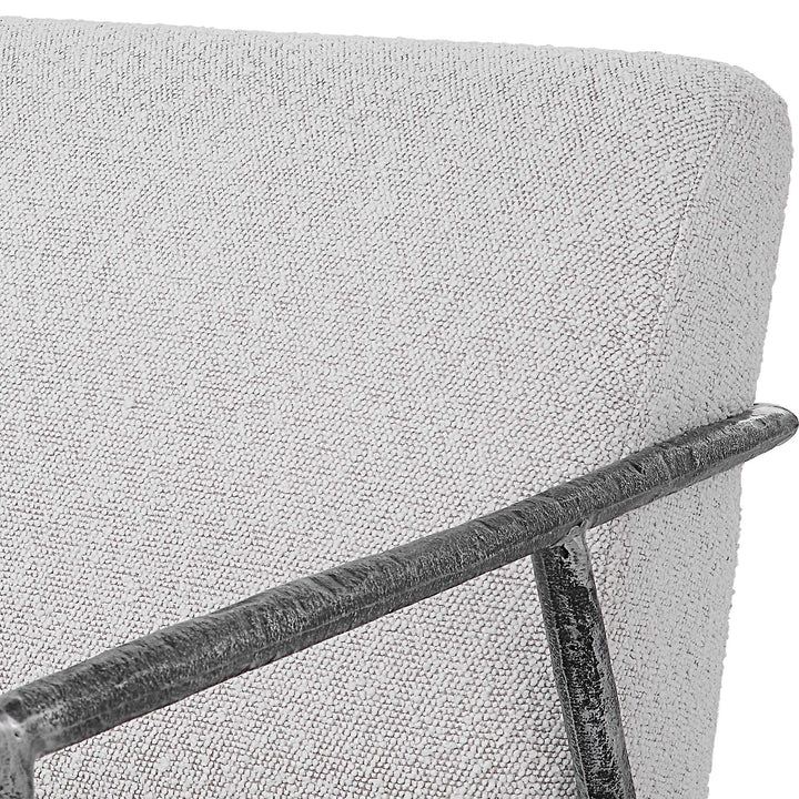 American Home Furniture Uttermost Brisbane Light Gray Accent Chair