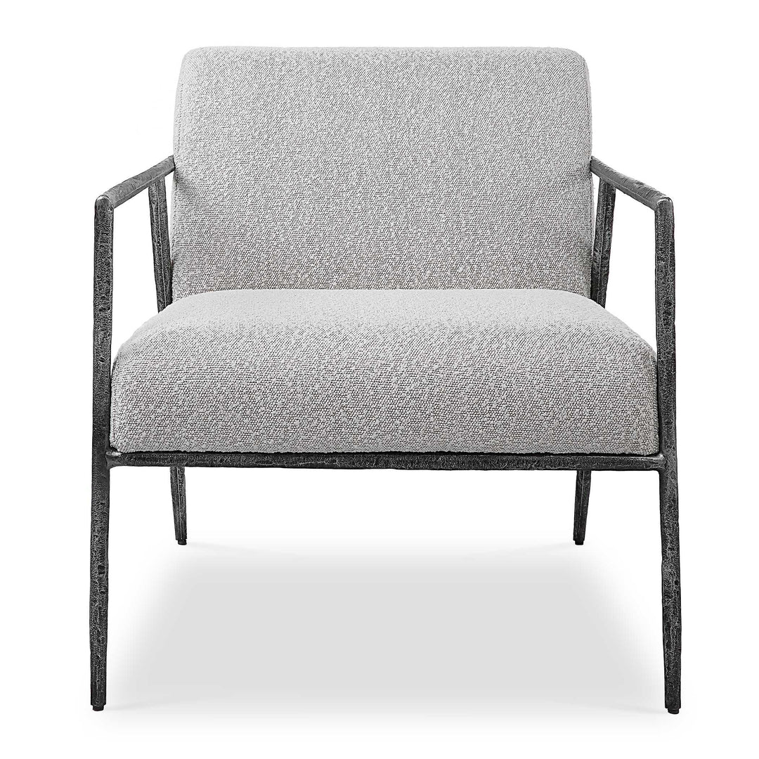 American Home Furniture Uttermost Brisbane Light Gray Accent Chair