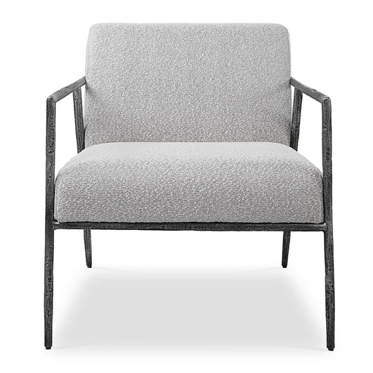 American Home Furniture Uttermost Brisbane Light Gray Accent Chair