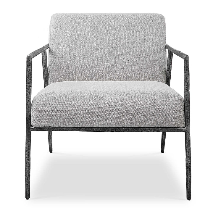 American Home Furniture Uttermost Brisbane Light Gray Accent Chair