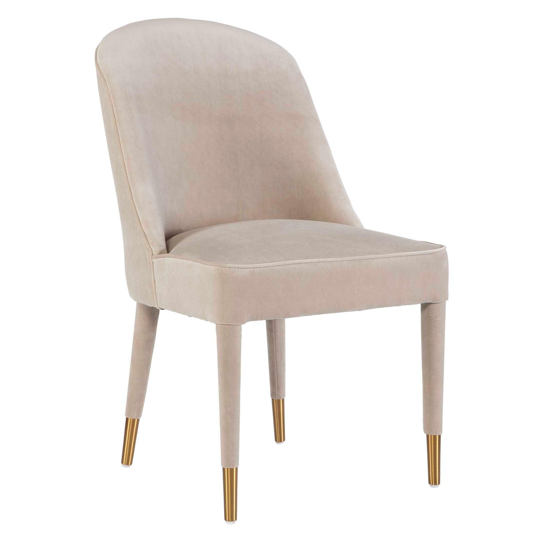 Brie Armless Chair Champagne Set Of 2 - AmericanHomeFurniture