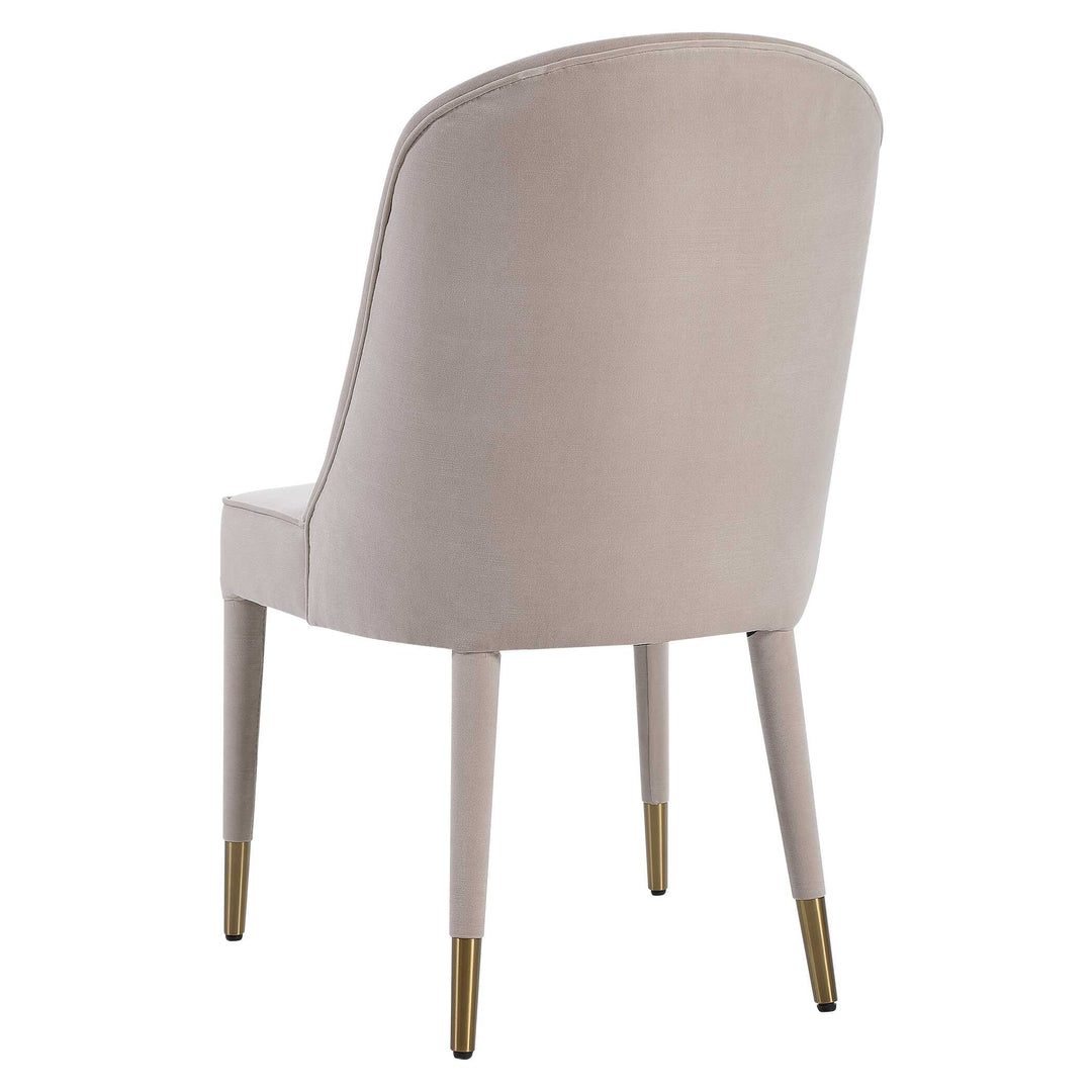 American Home Furniture Uttermost Brie Armless Chair Champagne Set Of 2