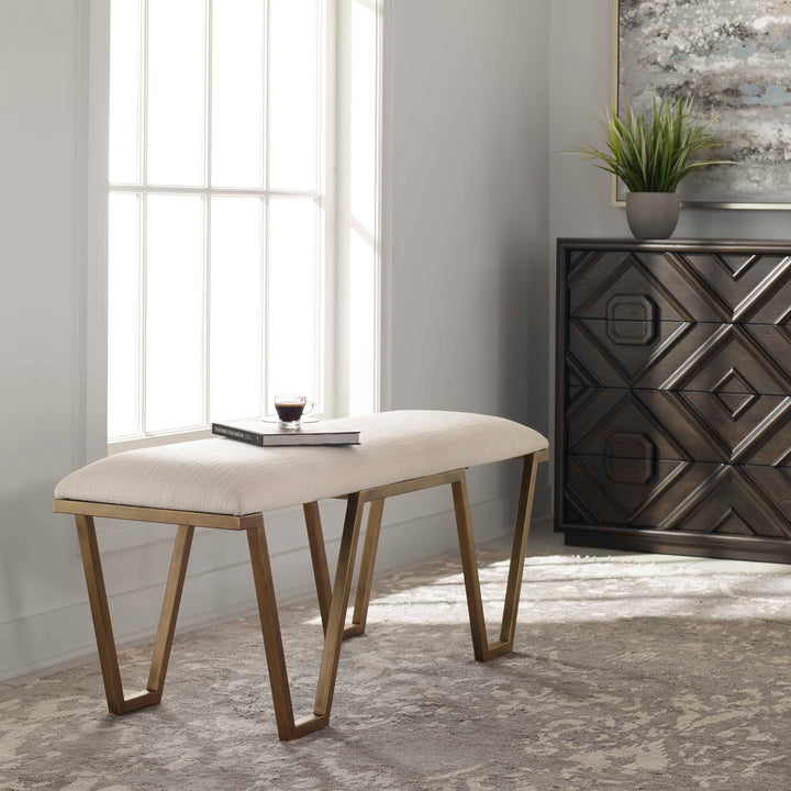 American Home Furniture Uttermost Farrah Geometric Bench