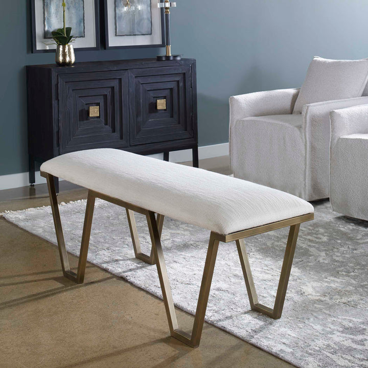 American Home Furniture Uttermost Farrah Geometric Bench