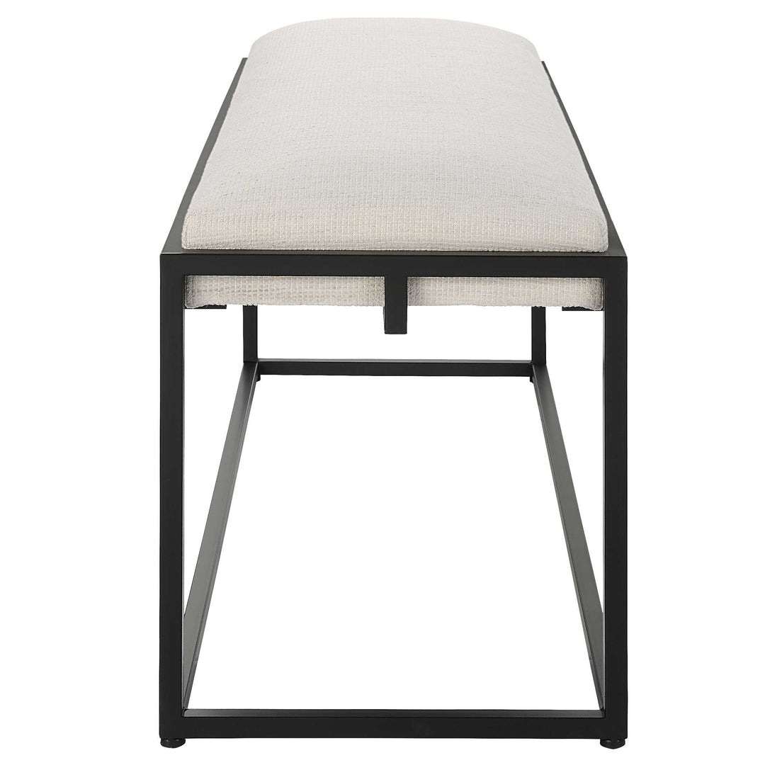 American Home Furniture Uttermost Paradox Iron & Fabric Bench