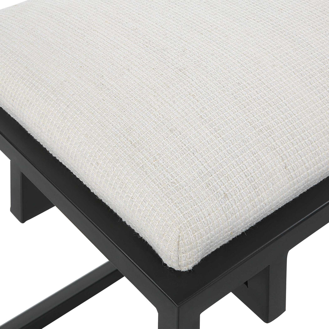 American Home Furniture Uttermost Paradox Iron & Fabric Bench