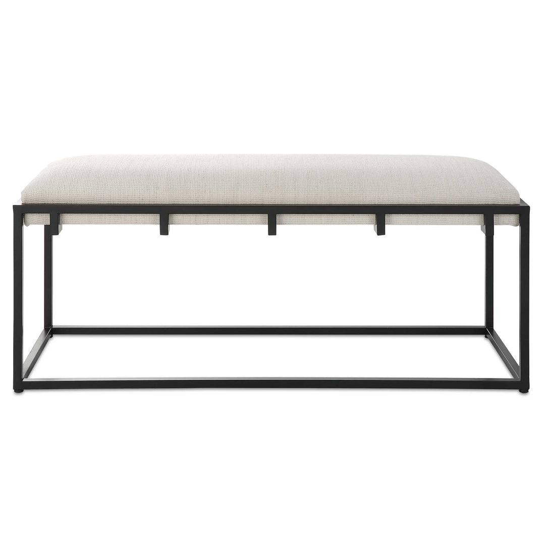 American Home Furniture Uttermost Paradox Iron & Fabric Bench