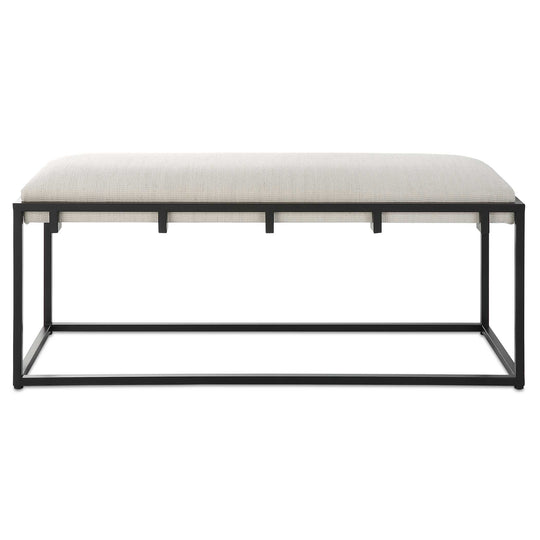 American Home Furniture Uttermost Paradox Iron & Fabric Bench