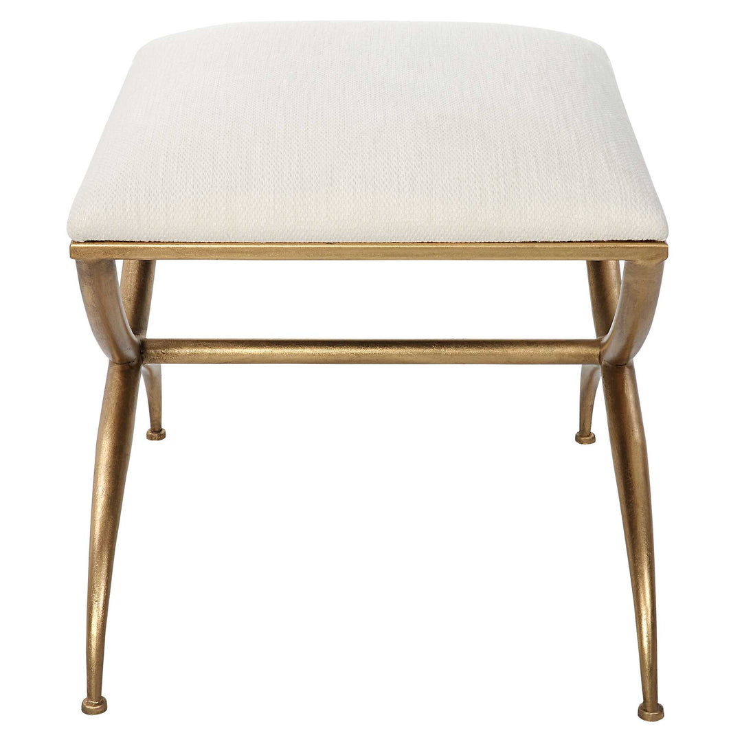 American Home Furniture Uttermost Crossing Small White Bench