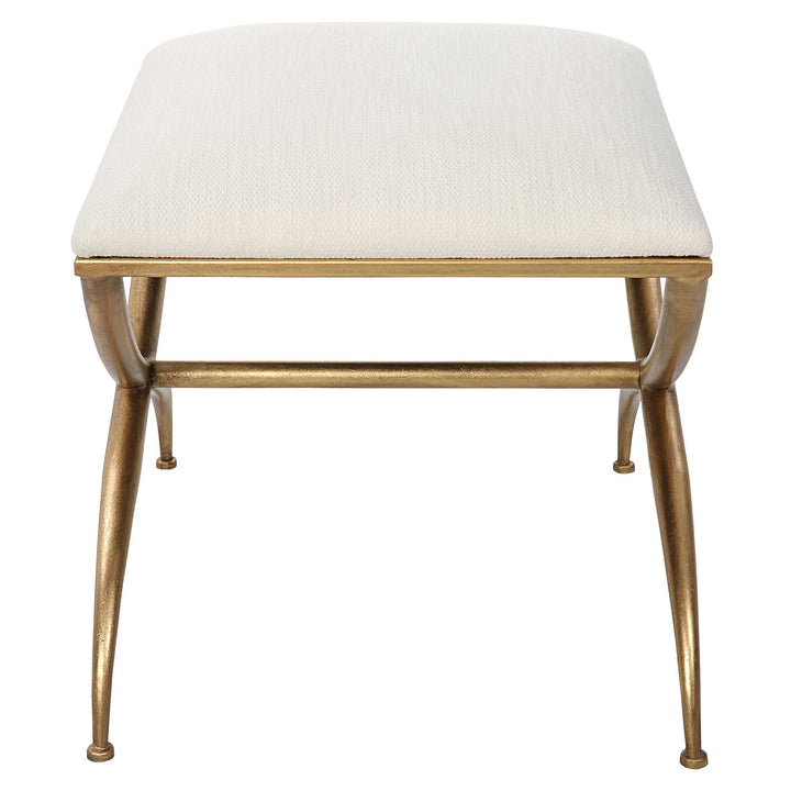 American Home Furniture Uttermost Crossing Small White Bench