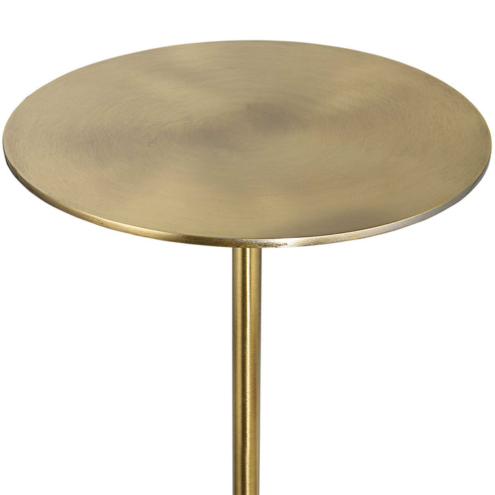 American Home Furniture Uttermost Gimlet Brass Drink Table