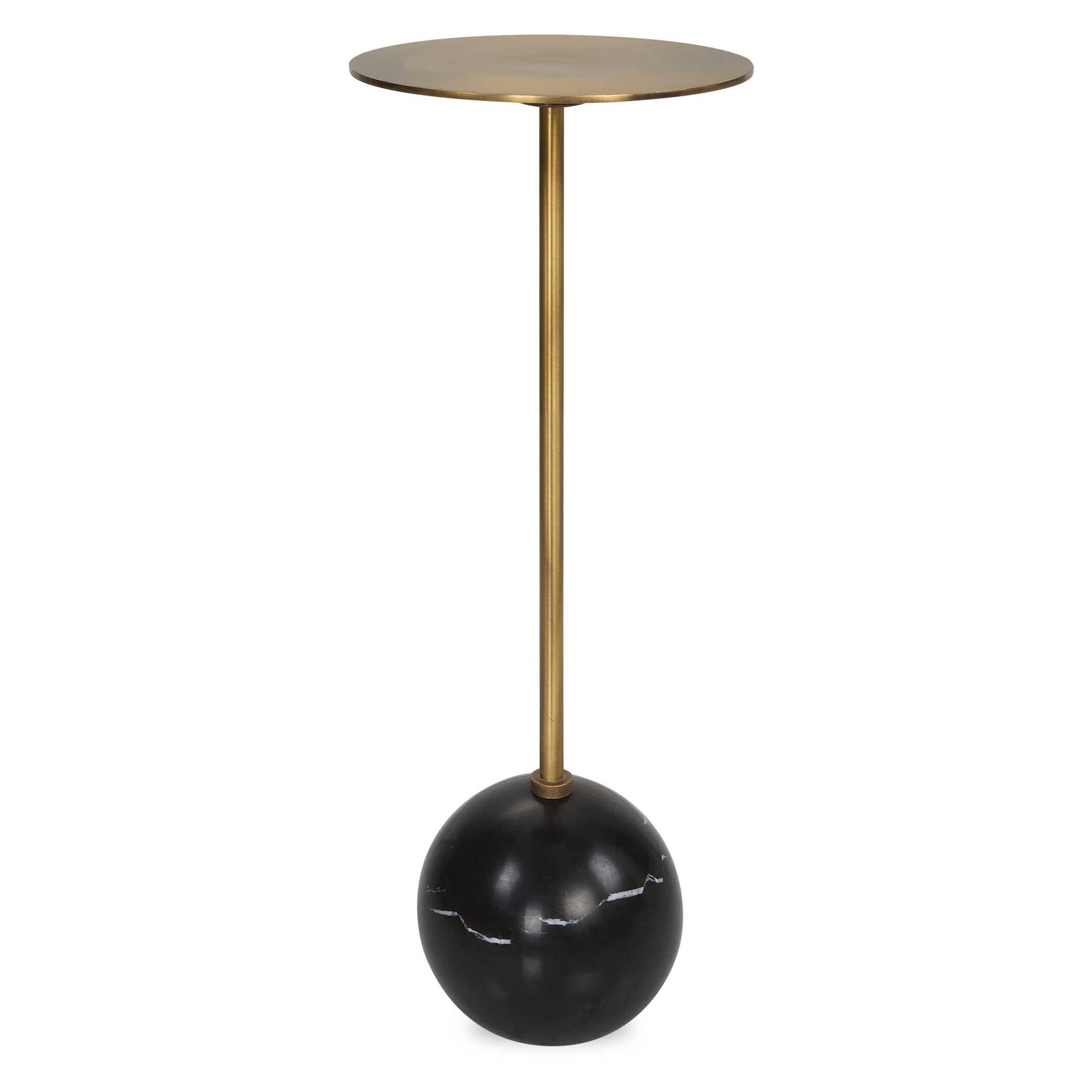 American Home Furniture Uttermost Gimlet Brass Drink Table