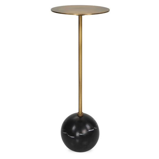 American Home Furniture Uttermost Gimlet Brass Drink Table