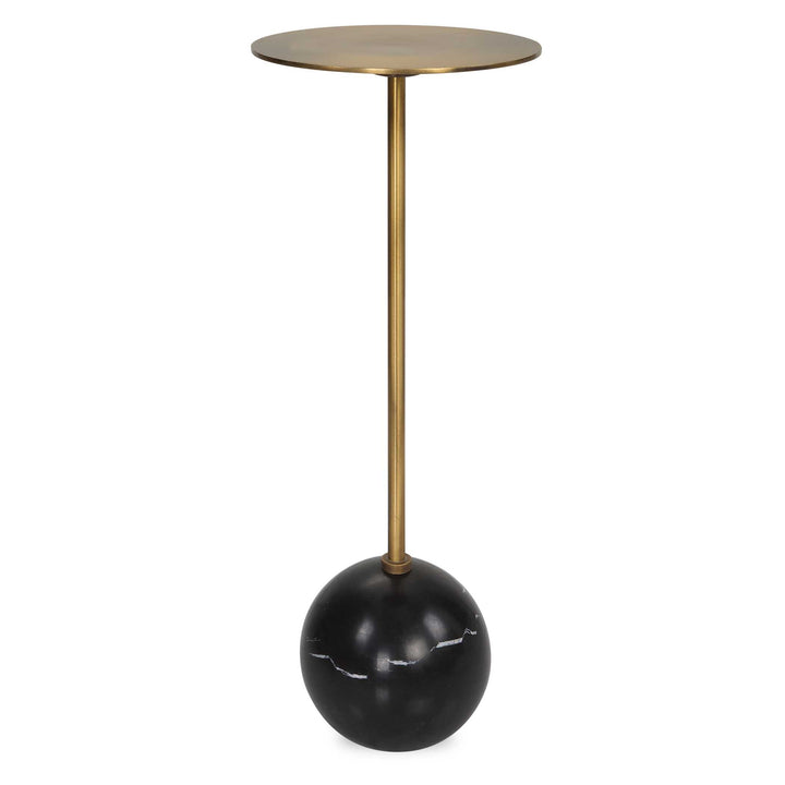 American Home Furniture Uttermost Gimlet Brass Drink Table