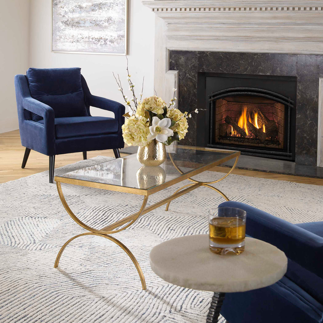 American Home Furniture Uttermost Crescent Coffee Table
