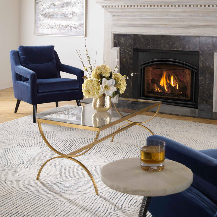 American Home Furniture Uttermost Crescent Coffee Table
