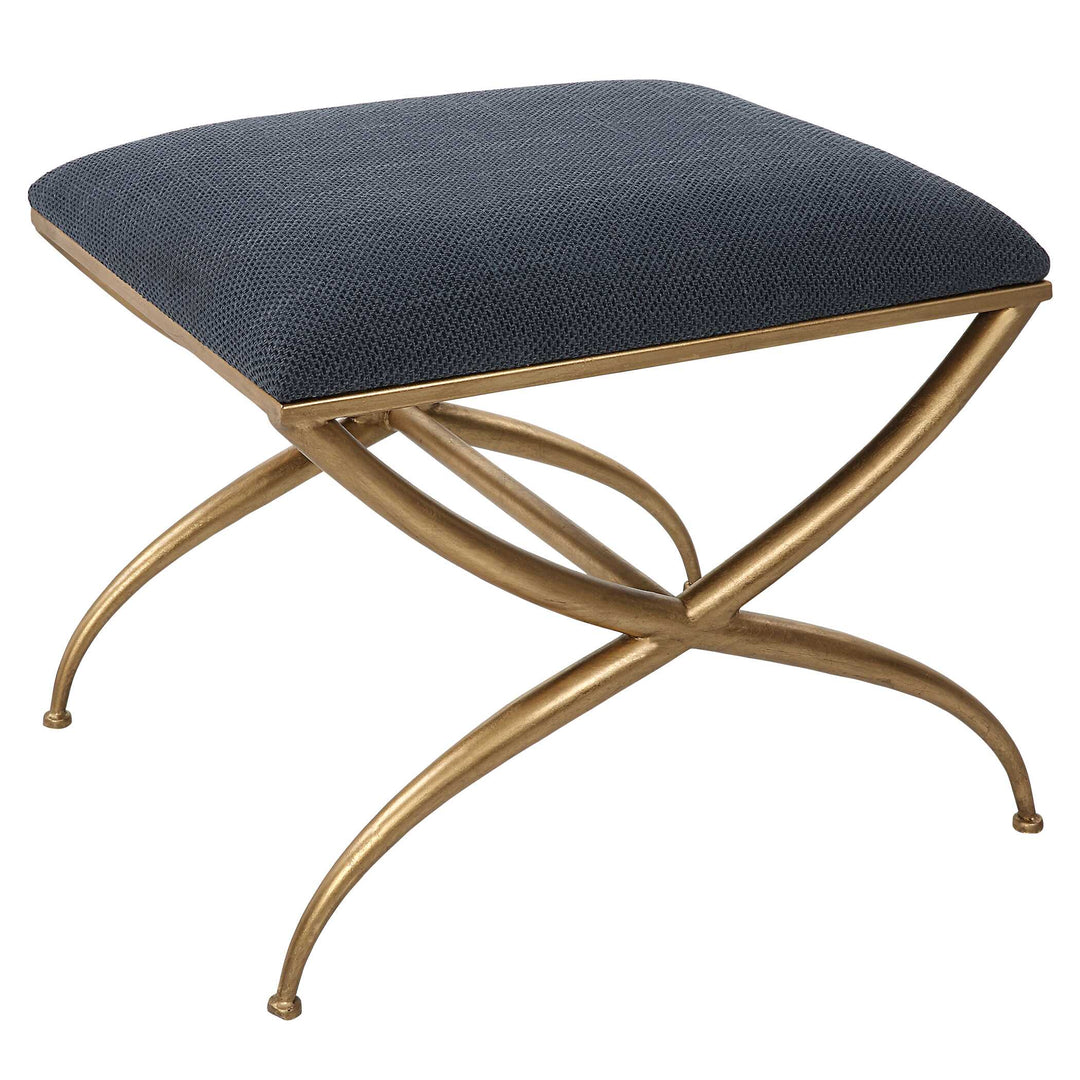 American Home Furniture Uttermost Crossing Small Navy Bench