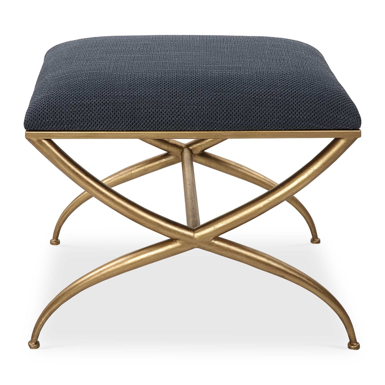 American Home Furniture Uttermost Crossing Small Navy Bench