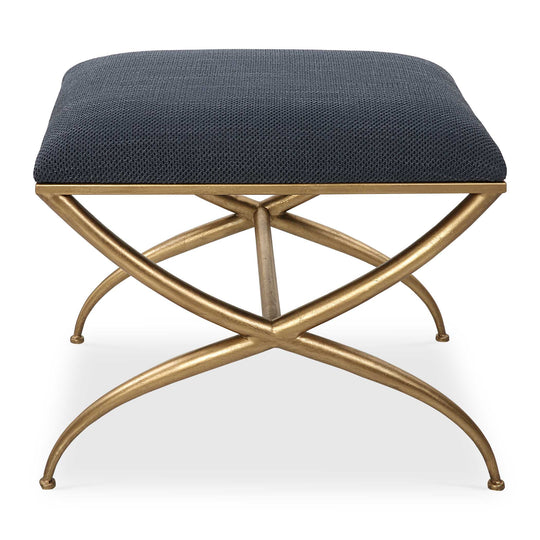 American Home Furniture Uttermost Crossing Small Navy Bench
