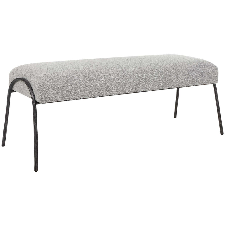 American Home Furniture Uttermost Jacobsen Modern Gray Bench
