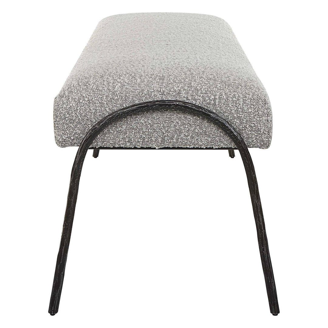 American Home Furniture Uttermost Jacobsen Modern Gray Bench