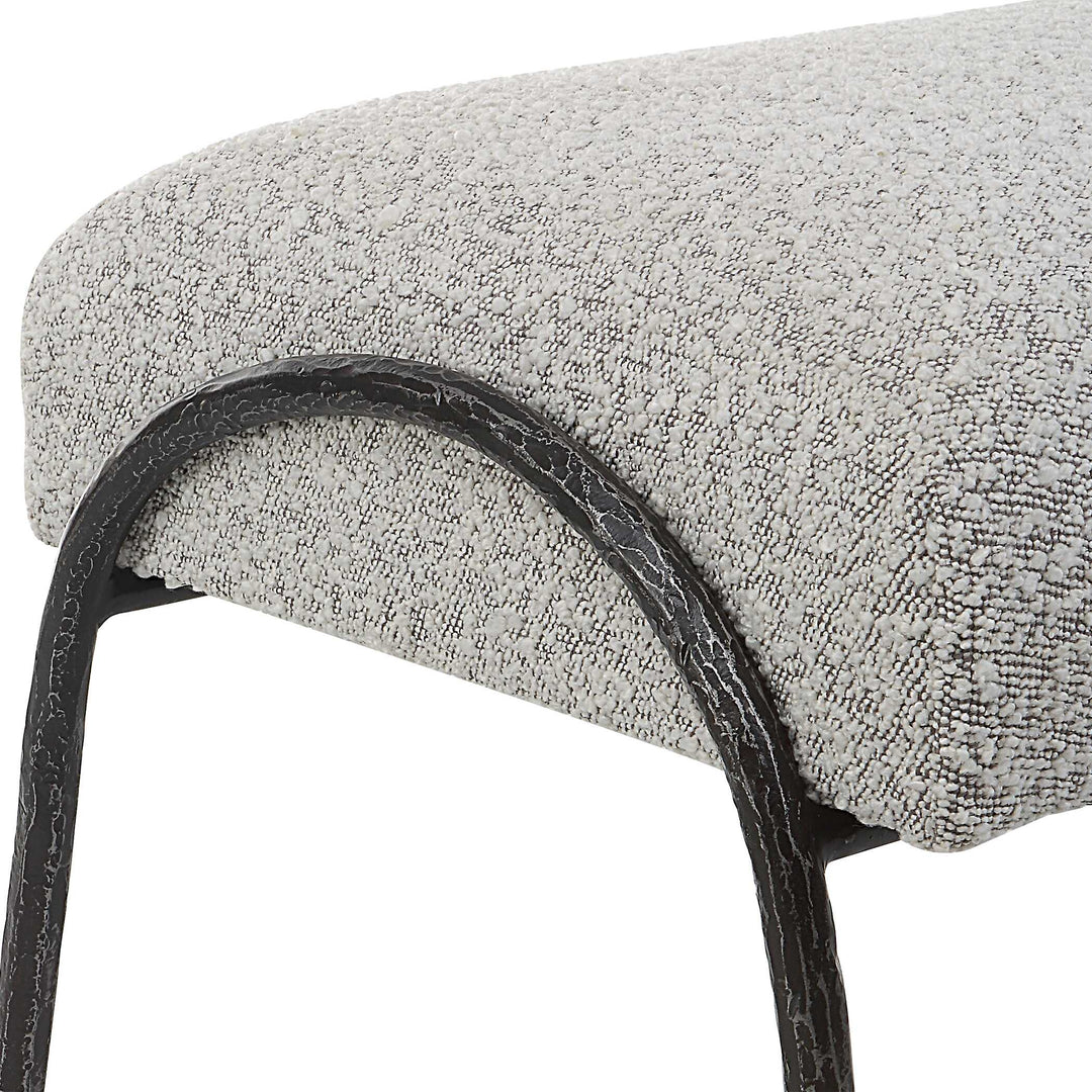 American Home Furniture Uttermost Jacobsen Modern Gray Bench