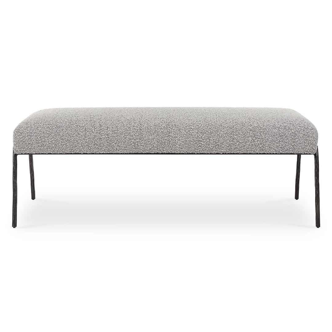 American Home Furniture Uttermost Jacobsen Modern Gray Bench