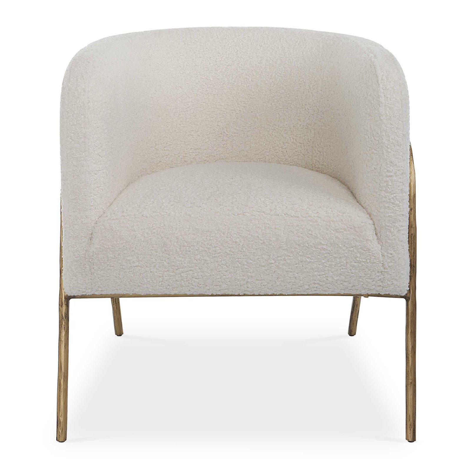 American Home Furniture Uttermost Jacobsen Off White Shearling Accent Chair