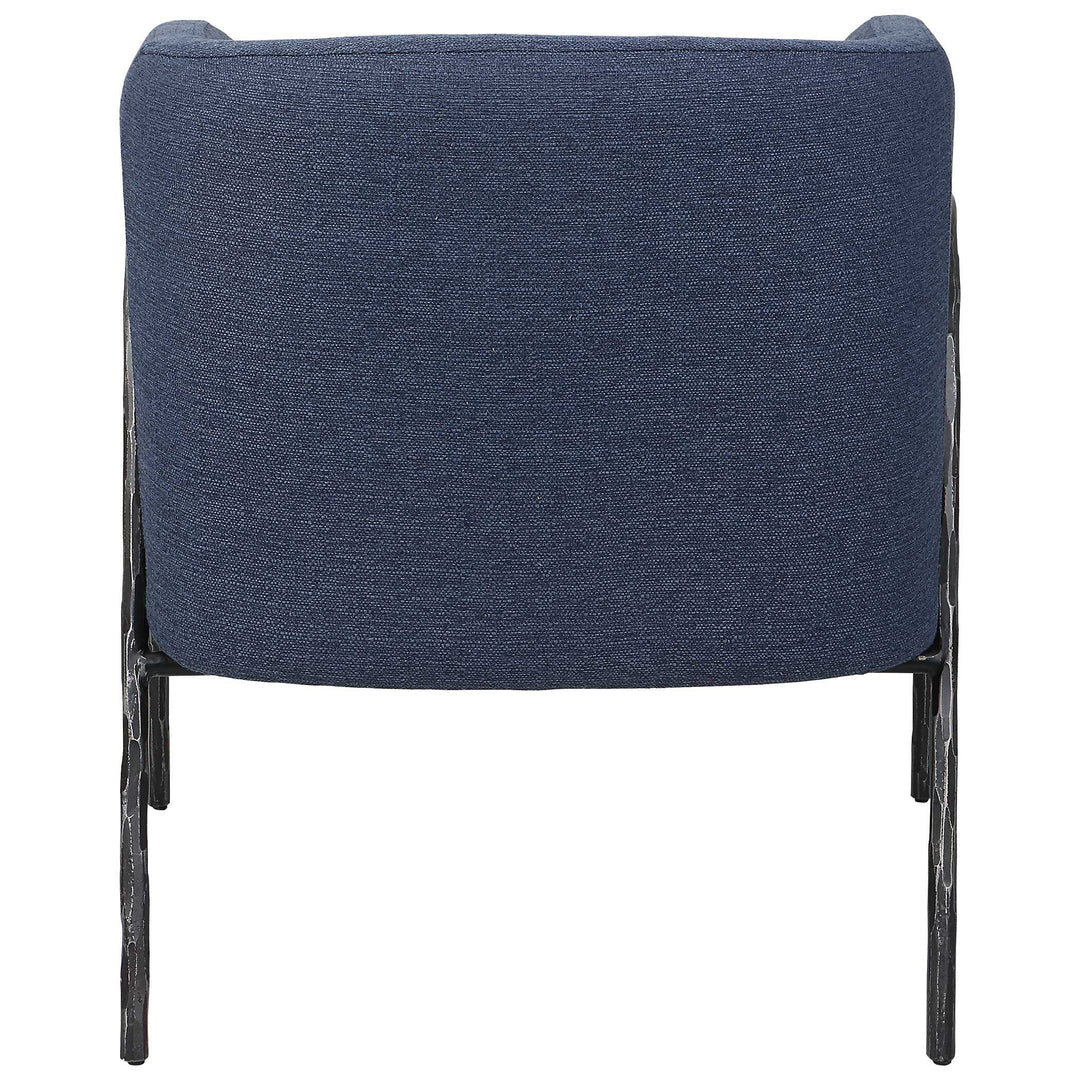 American Home Furniture Uttermost Jacobsen Denim Barrel Chair