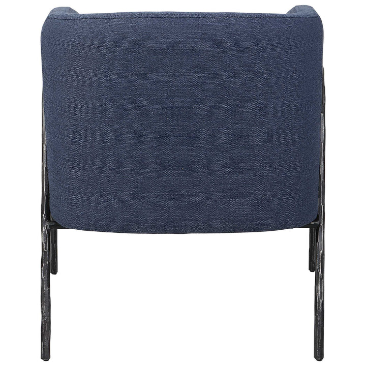 American Home Furniture Uttermost Jacobsen Denim Barrel Chair