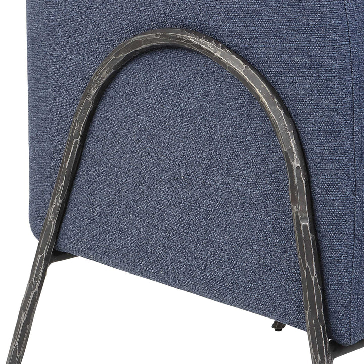 American Home Furniture Uttermost Jacobsen Denim Barrel Chair