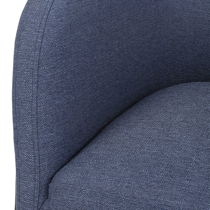 American Home Furniture Uttermost Jacobsen Denim Barrel Chair