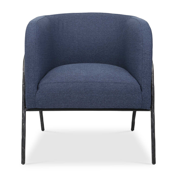 American Home Furniture Uttermost Jacobsen Denim Barrel Chair