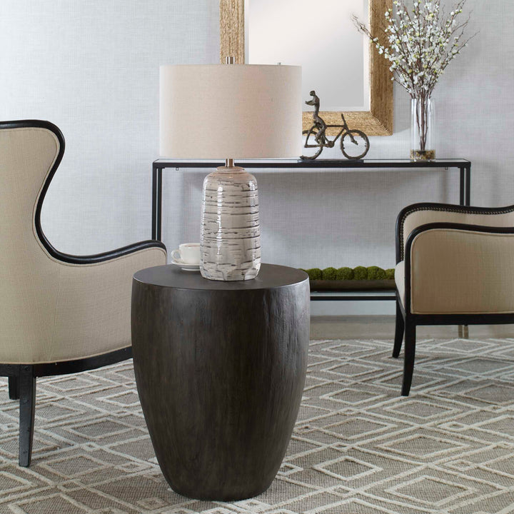 American Home Furniture Uttermost Lark Minimalist Wooden End Table