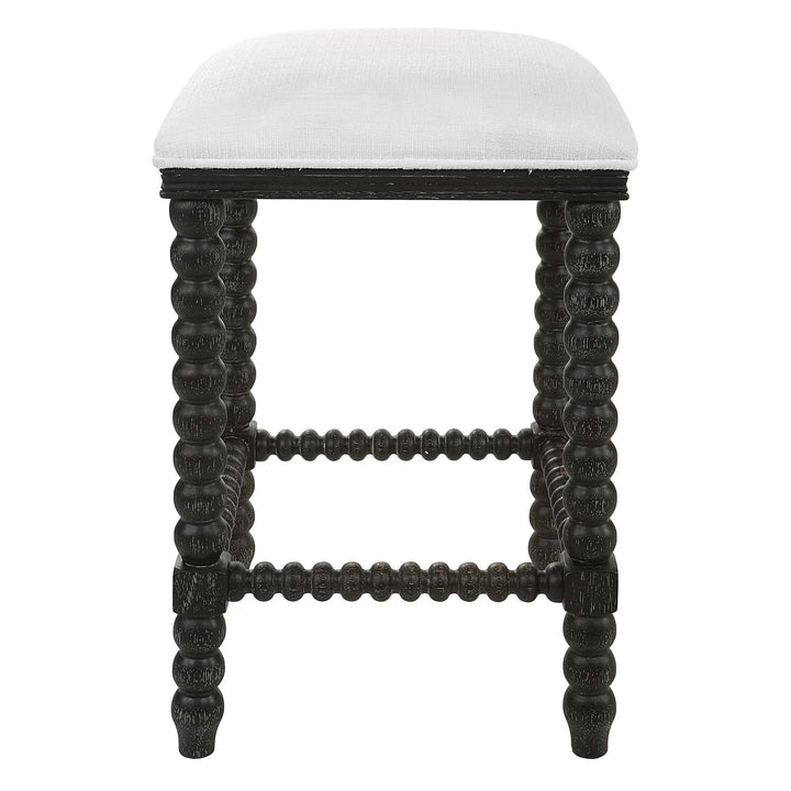American Home Furniture Uttermost Pryce Black Backless Counter Stool