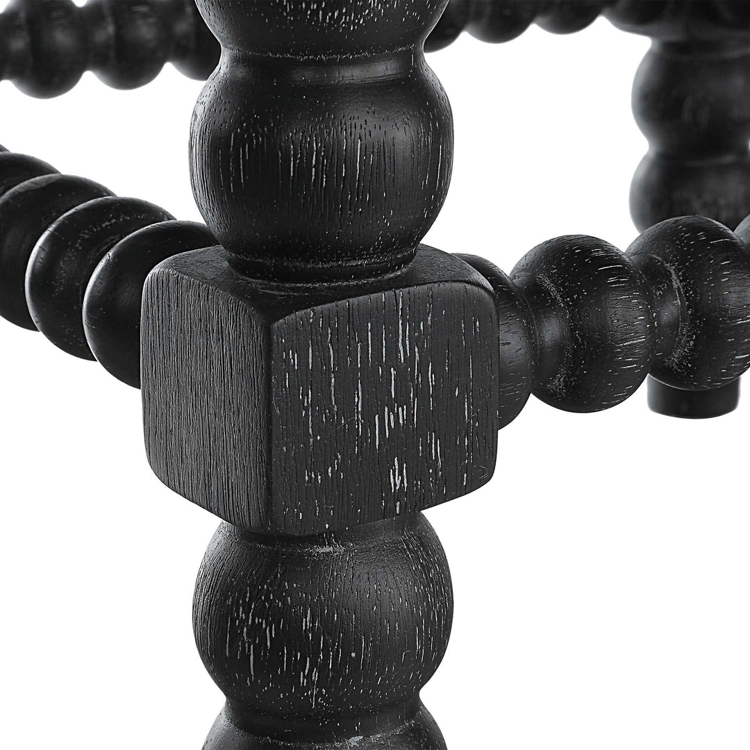 American Home Furniture Uttermost Pryce Black Backless Counter Stool