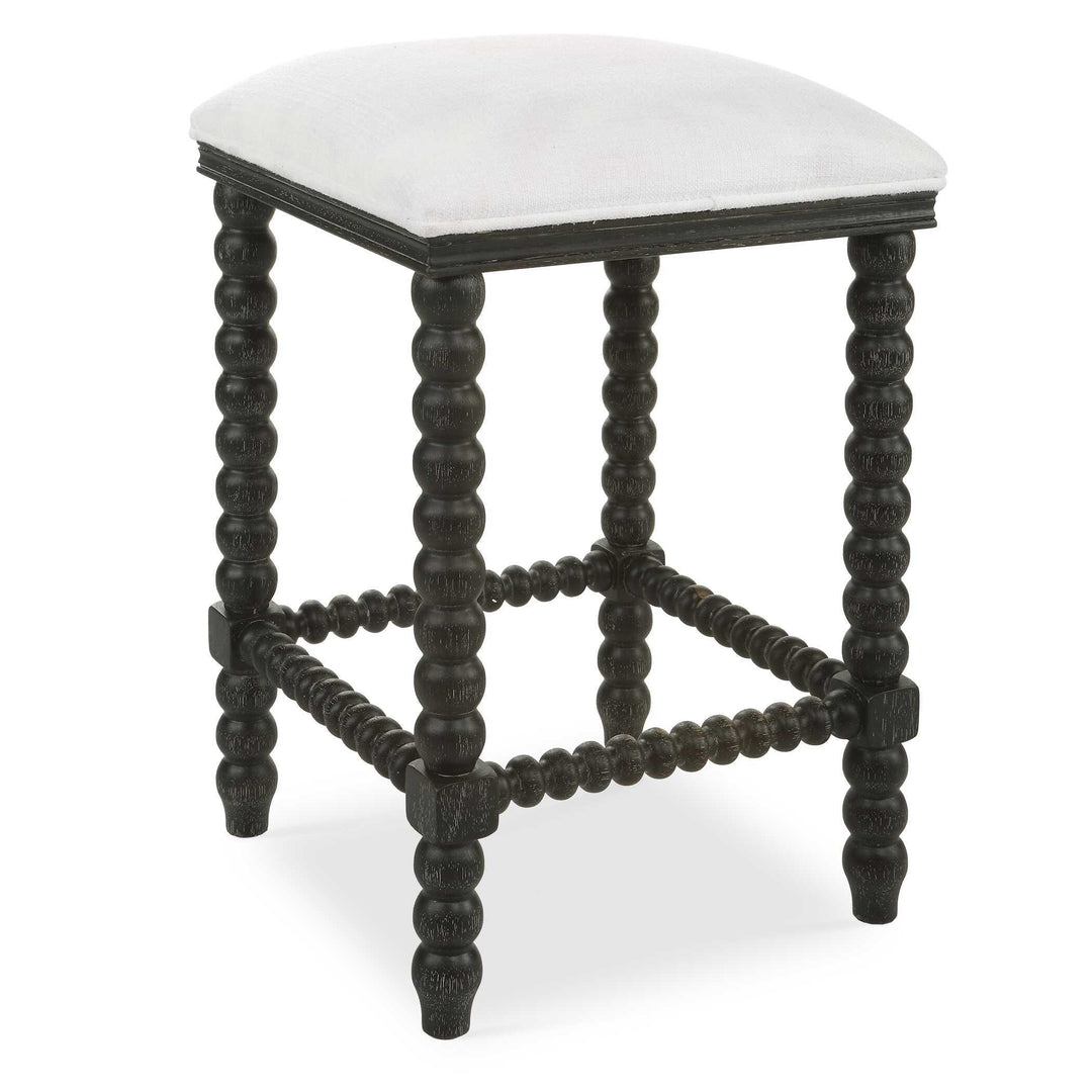 Pryce Black Backless Counter Stool - AmericanHomeFurniture