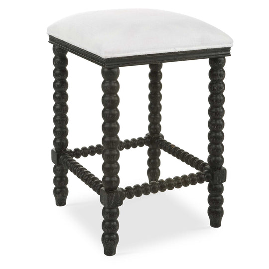 American Home Furniture Uttermost Pryce Black Backless Counter Stool