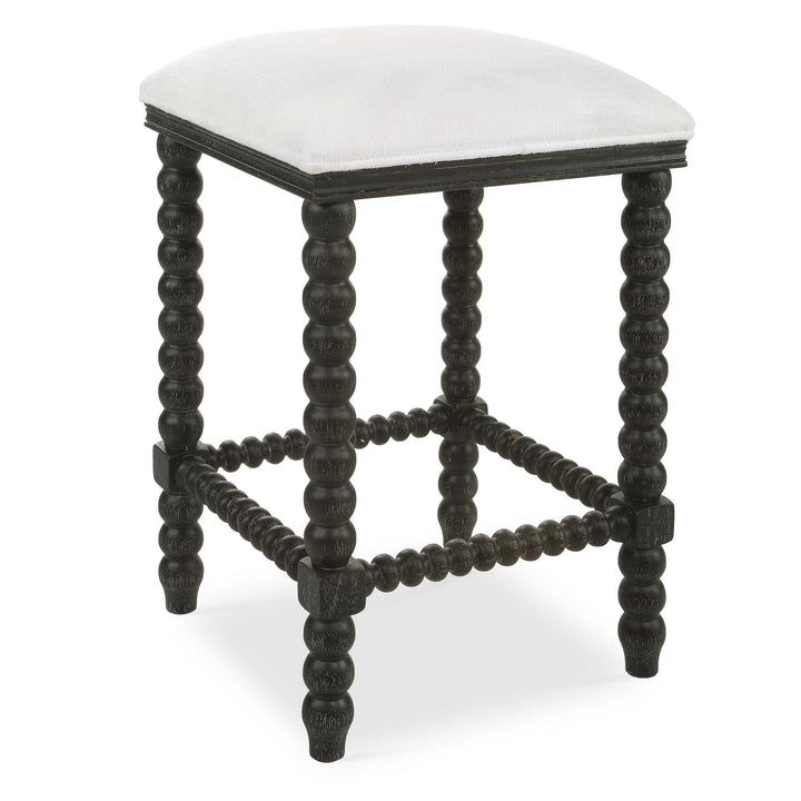 American Home Furniture Uttermost Pryce Black Backless Counter Stool