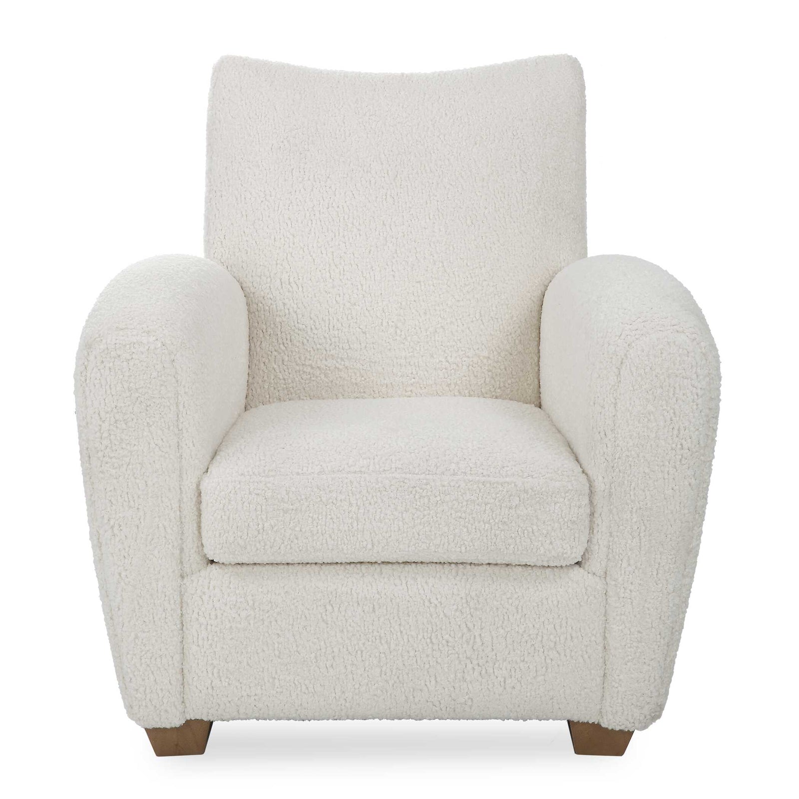 American Home Furniture Uttermost Teddy White Shearling Accent Chair