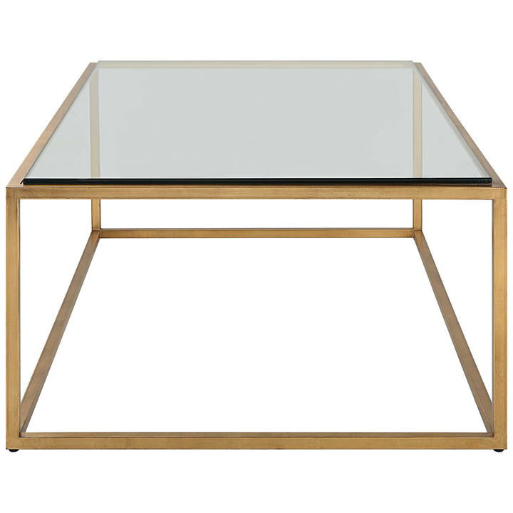 American Home Furniture Uttermost Bravura Gold Coffee Table