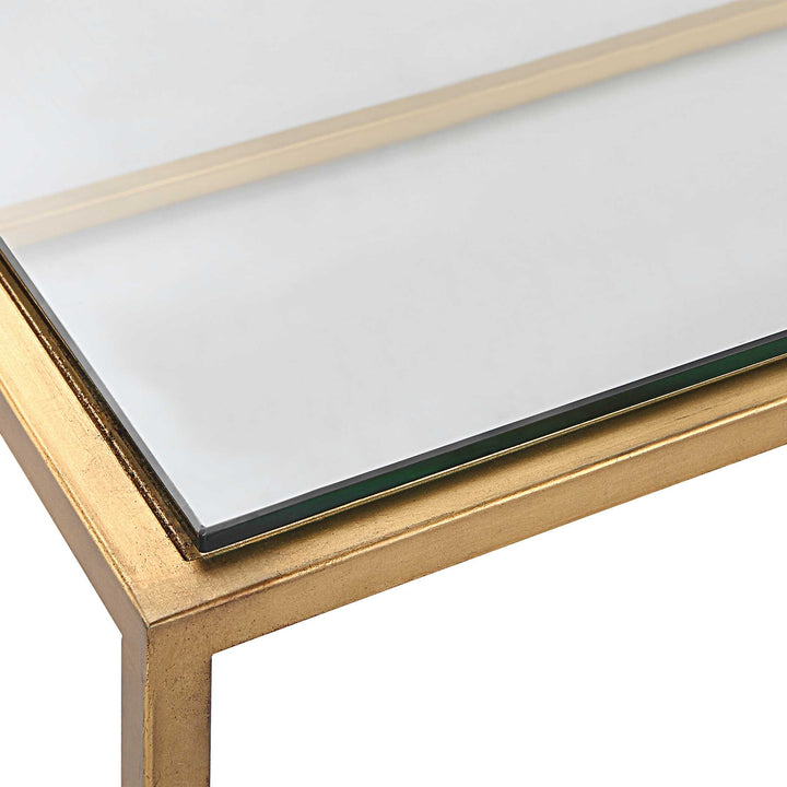American Home Furniture Uttermost Bravura Gold Coffee Table