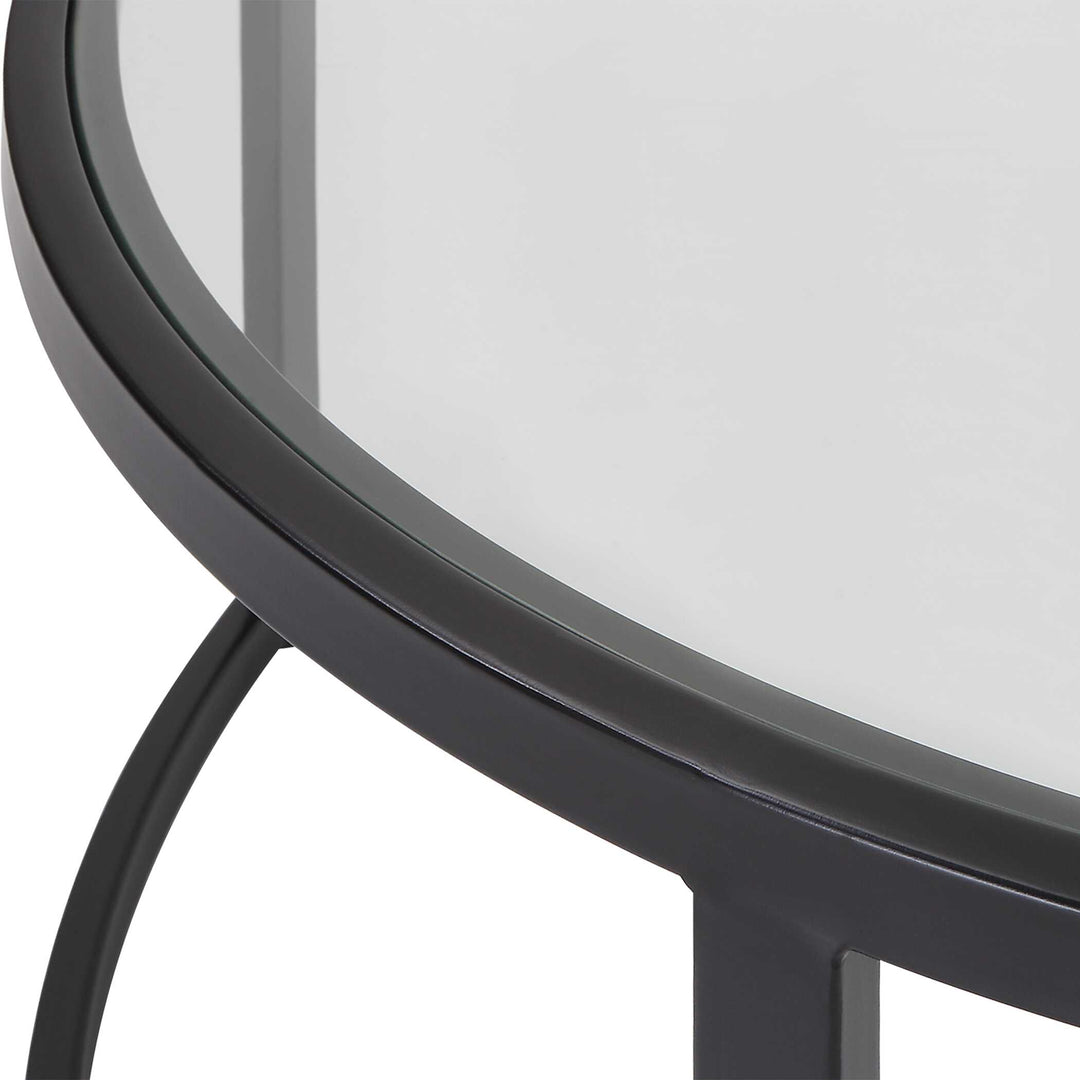 American Home Furniture Uttermost Rhea Black Nesting Coffee Tables Set of 2
