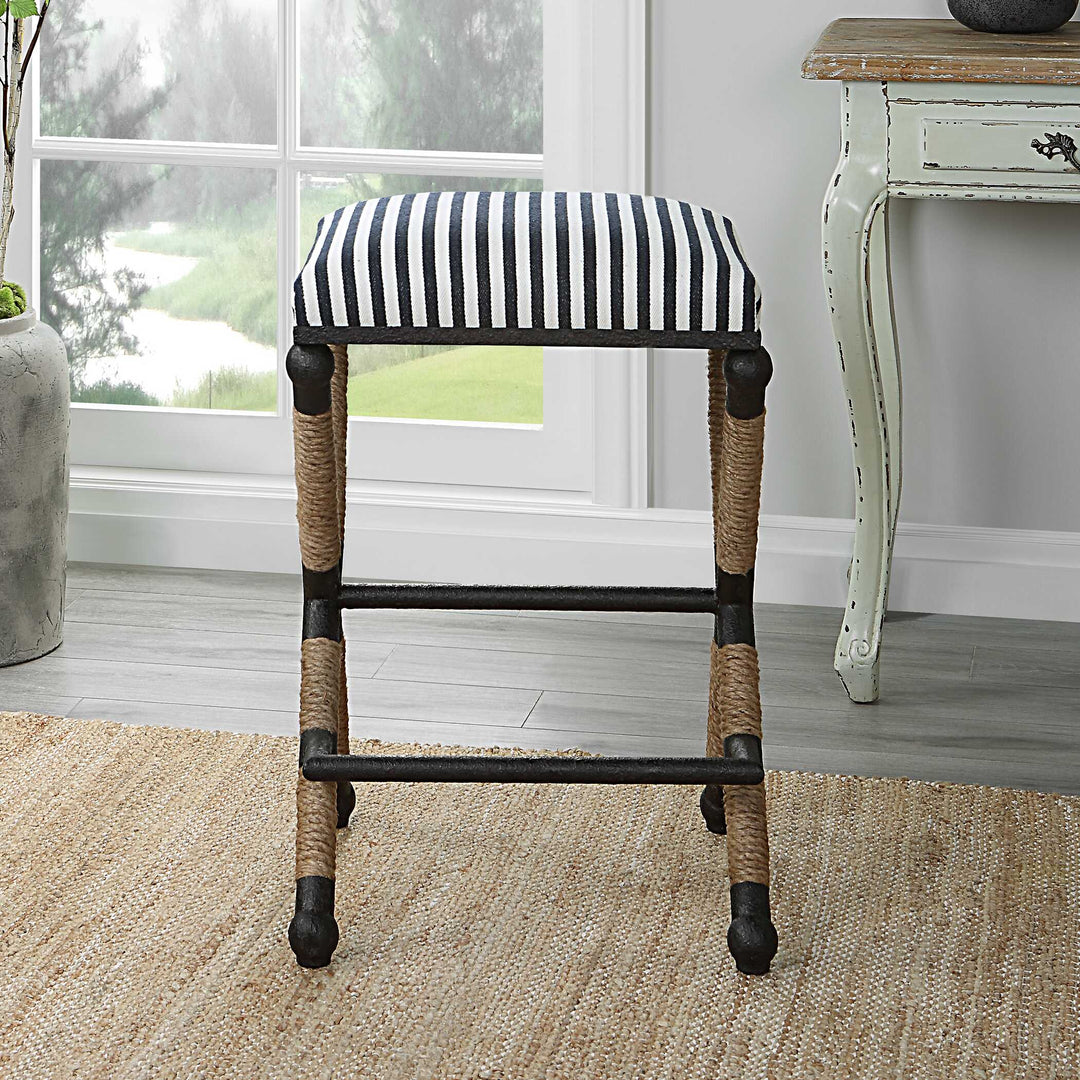 American Home Furniture Uttermost Braddock Backless Counter Stool