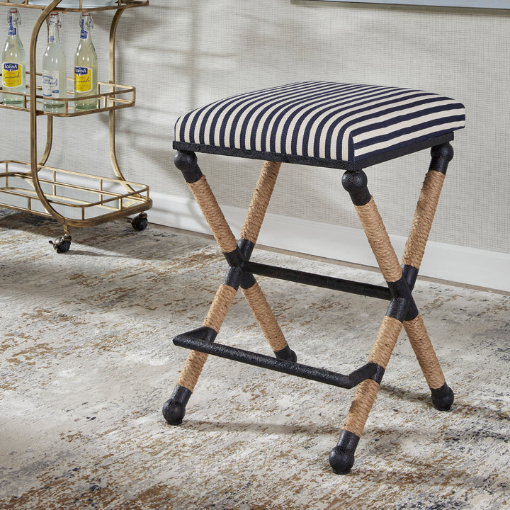 American Home Furniture Uttermost Braddock Backless Counter Stool