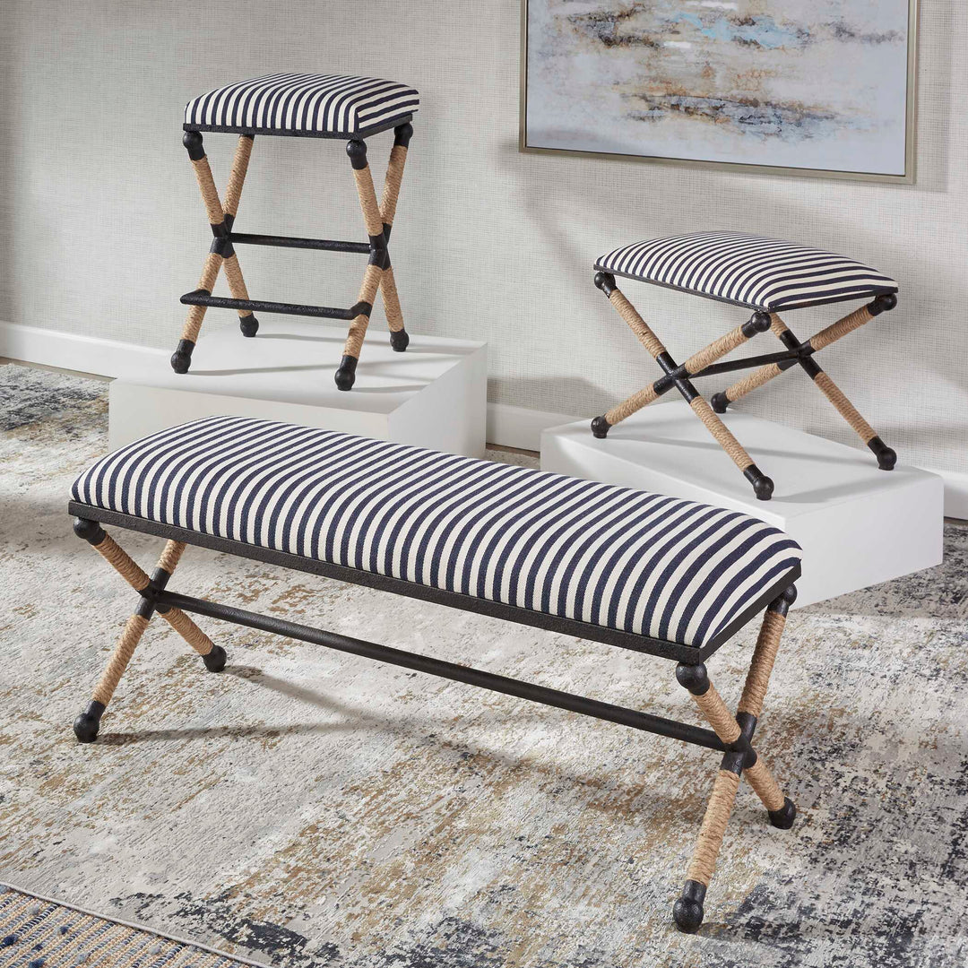 American Home Furniture Uttermost Braddock Backless Counter Stool