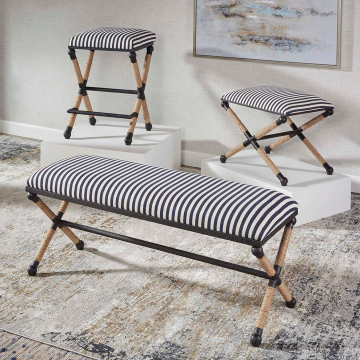 American Home Furniture Uttermost Braddock Backless Counter Stool