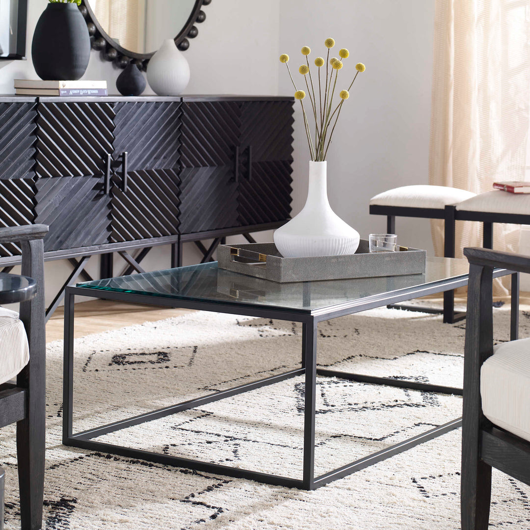 American Home Furniture Uttermost Bravura Black Coffee Table
