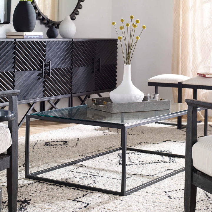 American Home Furniture Uttermost Bravura Black Coffee Table