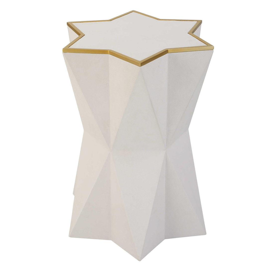 Capella White Accent Table - AmericanHomeFurniture